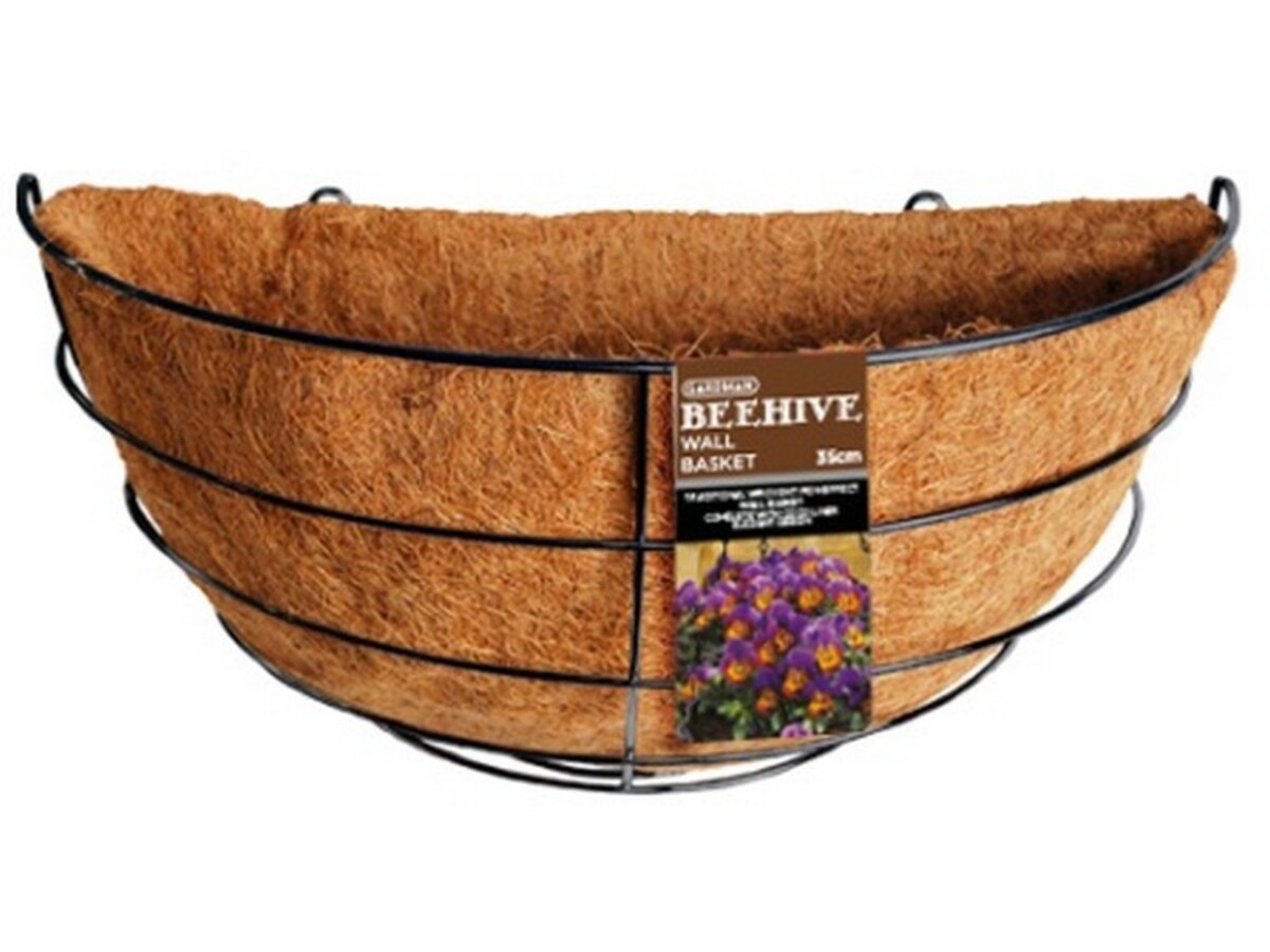 Gardman Beehive Wall Basket - 35cm - Black
