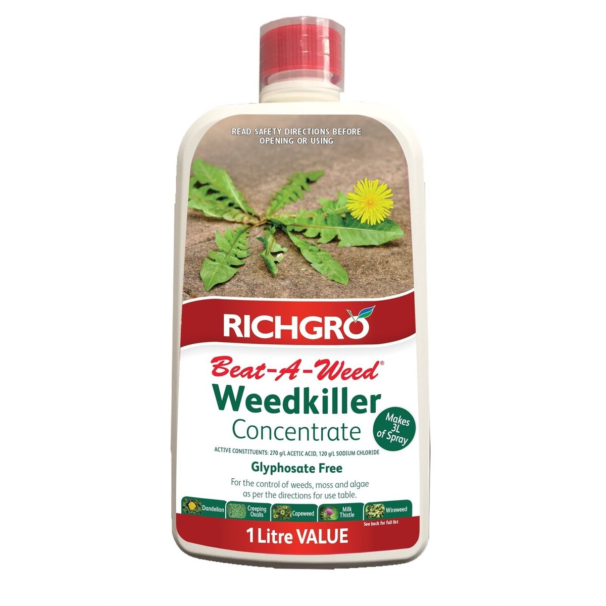 Richgro Beat A Weed Natural Weedkiller Concentrate 1L