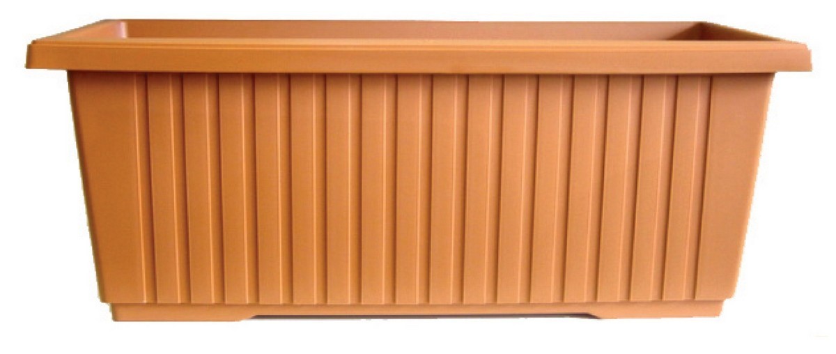Zarif Rectangular Trough - Terracotta 870mm