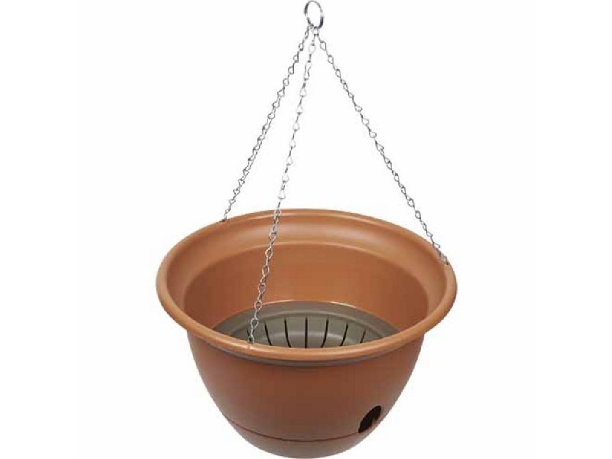 Yates Tuscan Self Watering Hanging Basket - Olive 300mm
