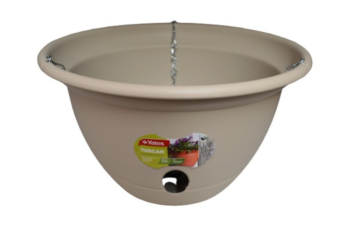 Yates Tuscan Hanging Basket - Light Stone 300mm