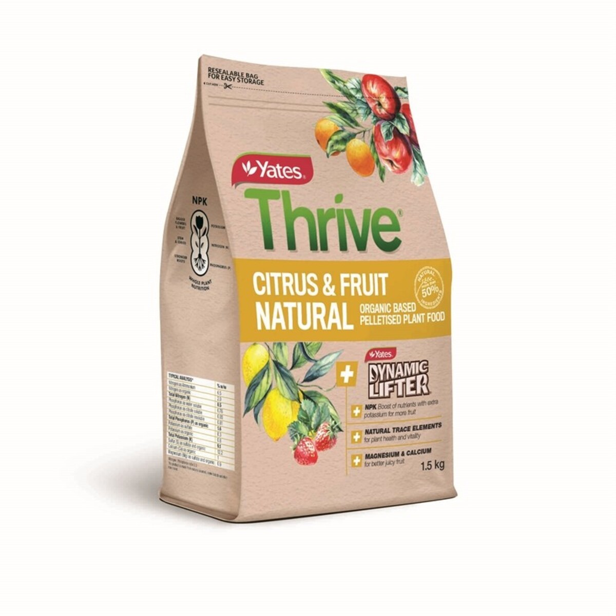 Yates - Thrive Natural Citrus & Fruit Pellets 1.5kg
