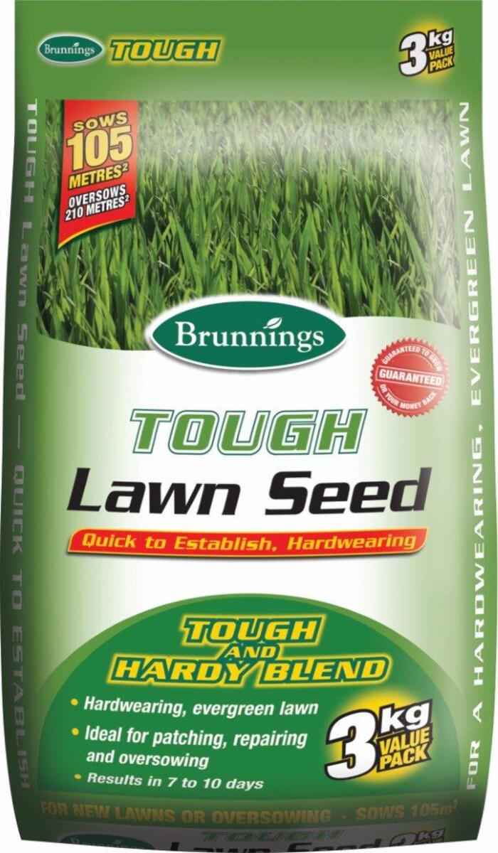 Brunnings Tough Lawn Seed 3kg