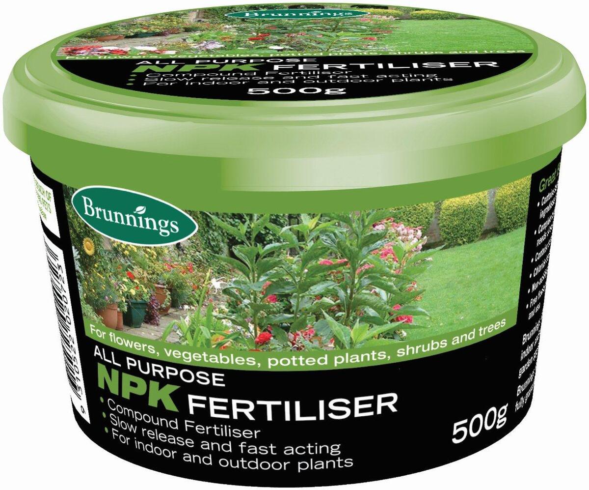 Brunnings NPK All Purpose Fertiliser 500g