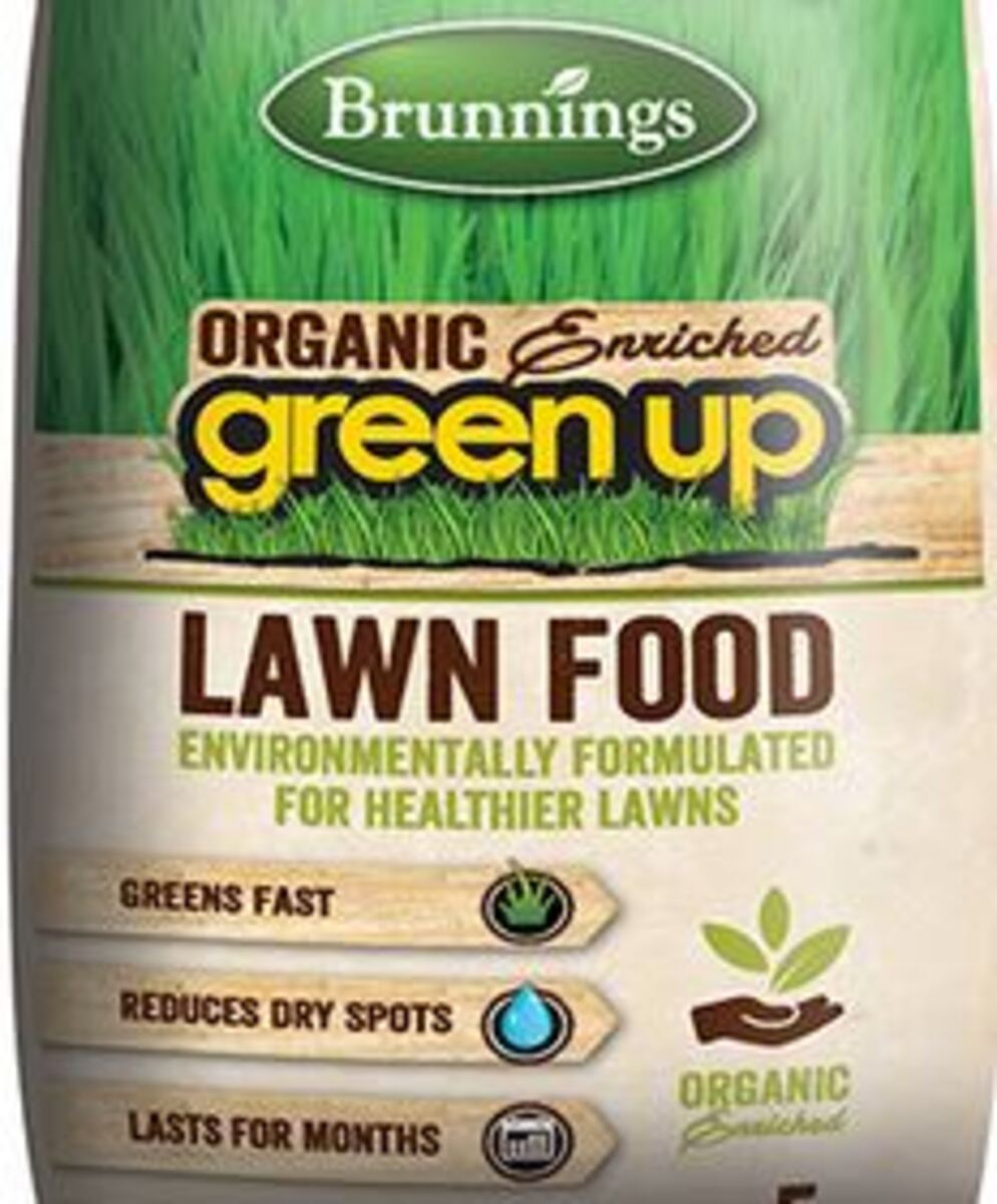 Brunnings Organic Enriched Green Up Lawn Food 10kg