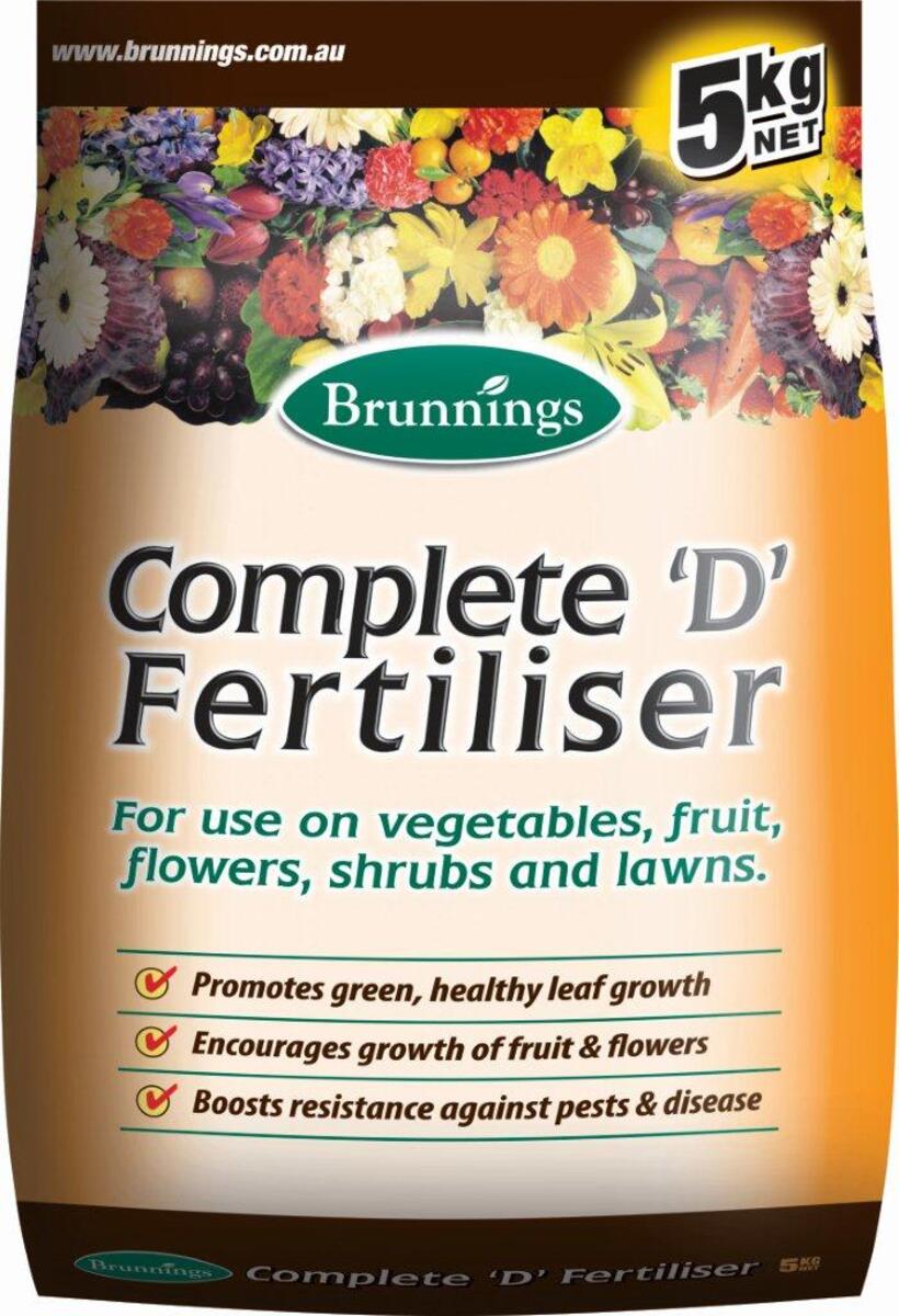 Brunnings Complete D Fertiliser 5kg