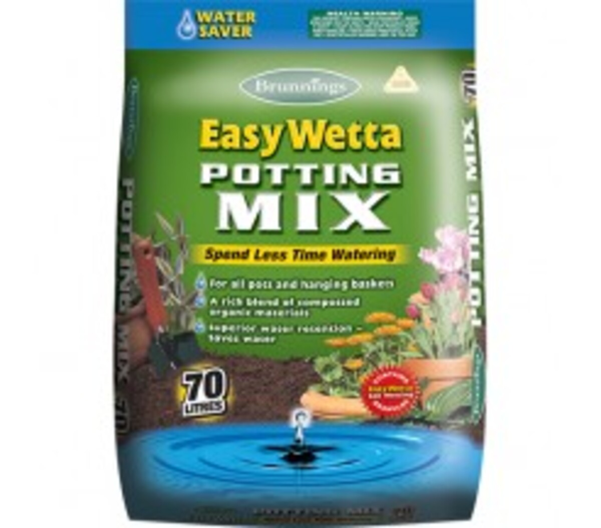 Brunnings Easy Wetta - Potting Mix 70L