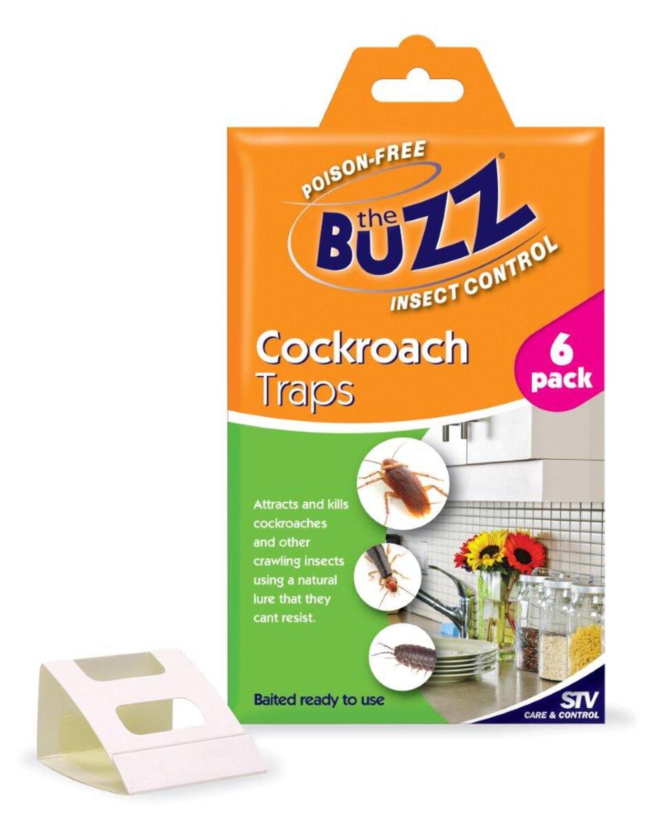 The Buzz Cockroach Traps 6pk