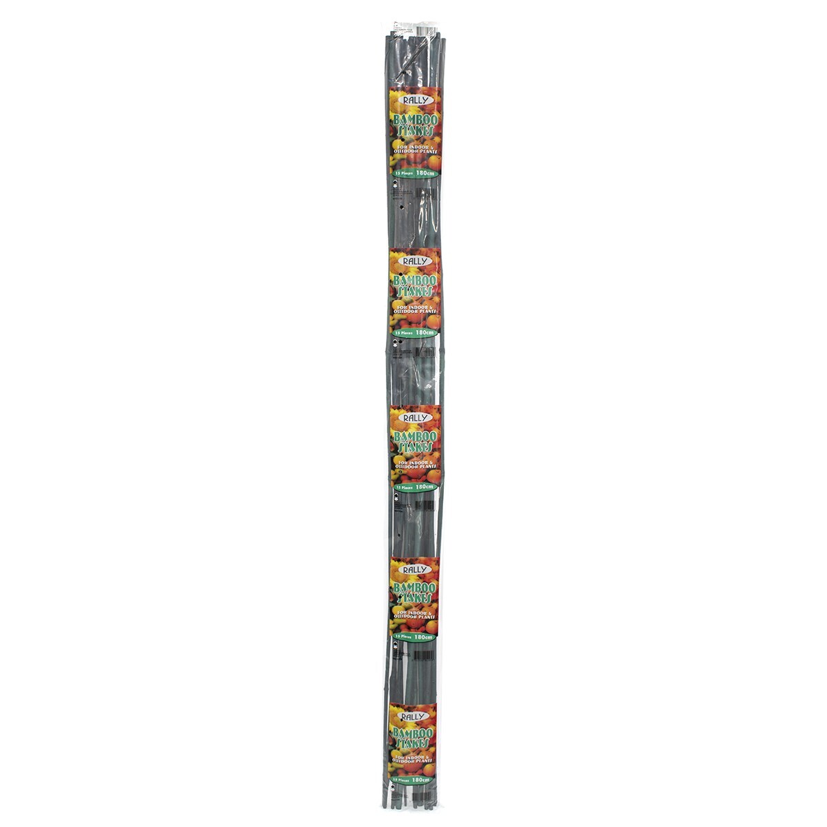 Rally Bamboo Garden Stakes - Pack of 15 - 1800mm