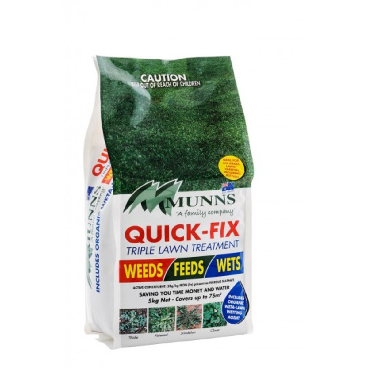 Munns Quick Fix - Triple Lawn Treatment 5kg
