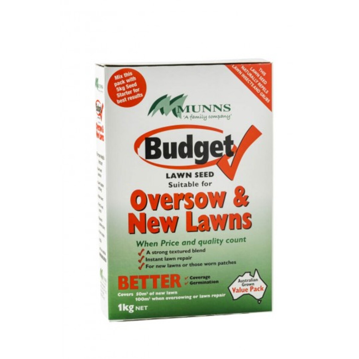 Munns Budget Lawn Seed 1Kg