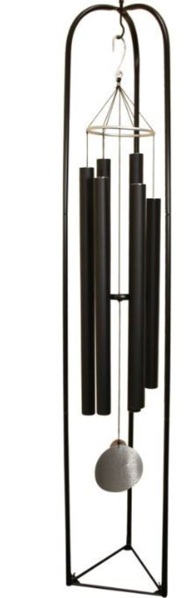 Wind Chime - Harmonious Black Tuned Chime on Stand