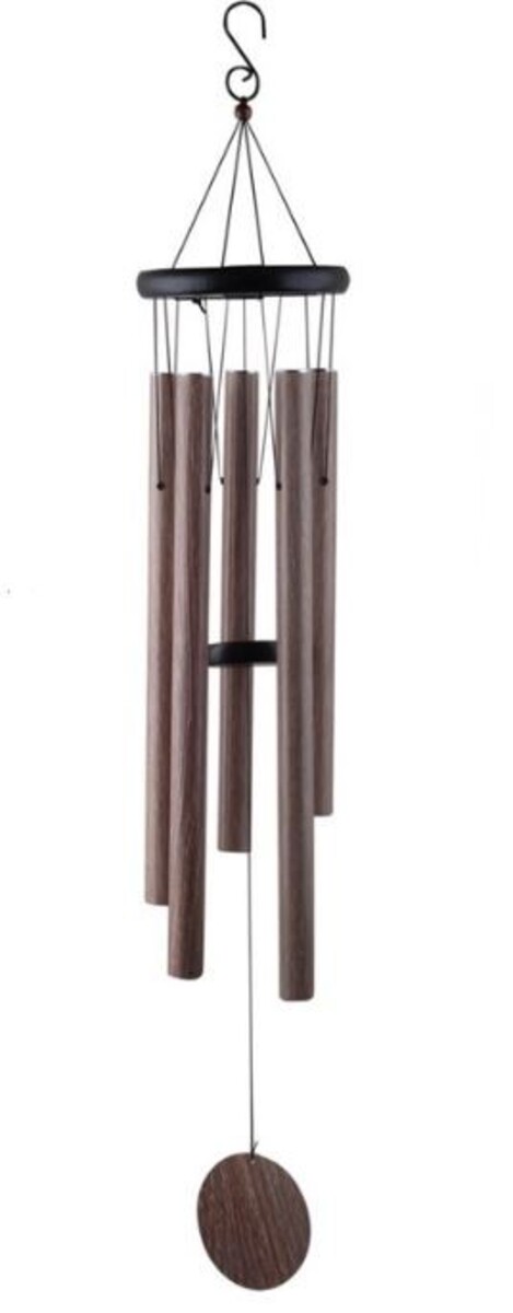 MM 5 Tube Wood Look Wind Chime