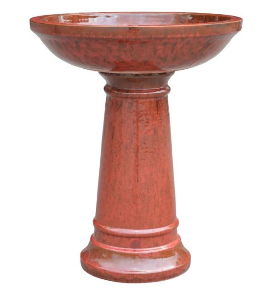 NC Grafton Birdbath - Red
