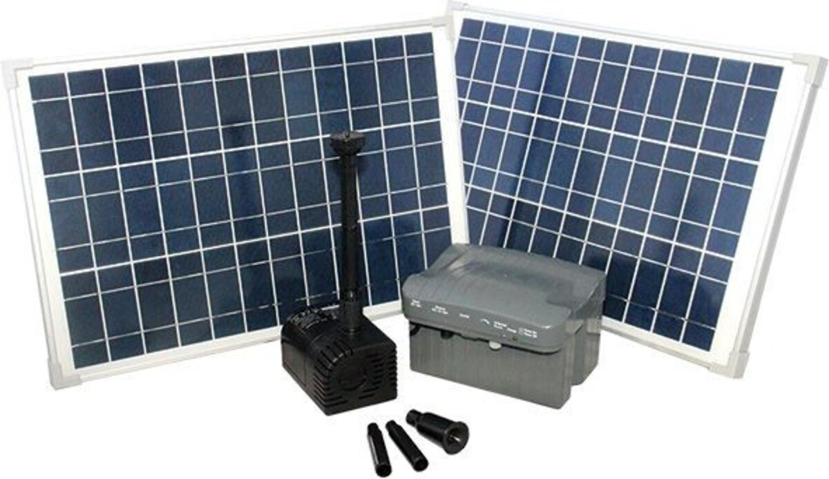 Reefe RSFB250 Solar Fountain Pump with Battery Backup