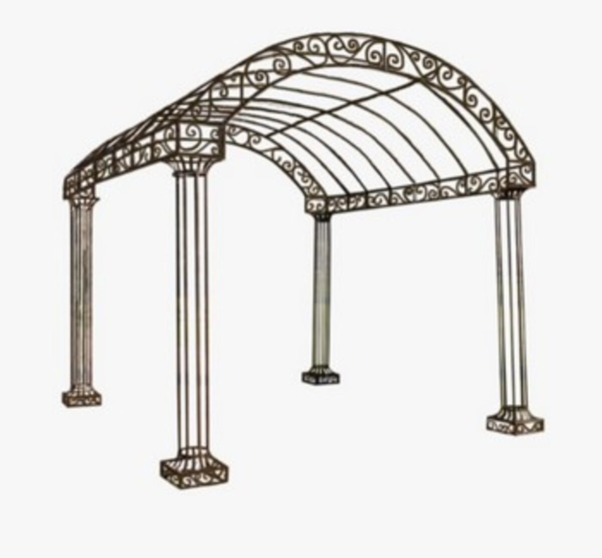 CL Garden Arch - Rust - 3m