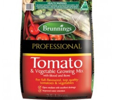 Brunnings Professional Tomato & Vegetable Growing Mix 25L
