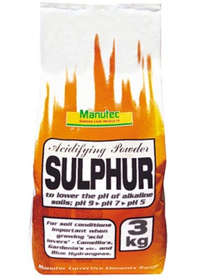 Manutec Sulphur - For Lowering Soil pH 3kg