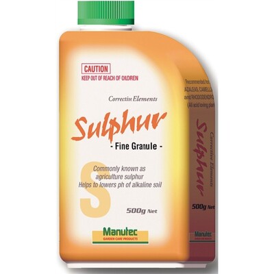Manutec Sulphur - For Lowering Soil pH 500g