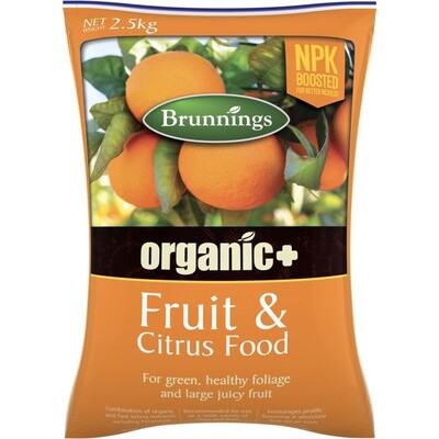 Brunnings Organic Plus Fruit & Citrus 2.5kg