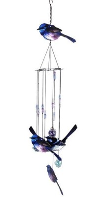 MM 5pce Blue Wren Wind Chime