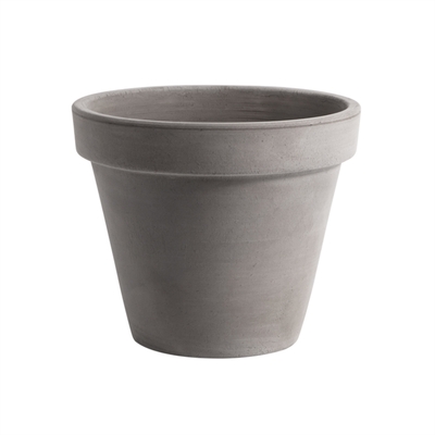 NC Plain Greige Terracotta Pot - 13cm