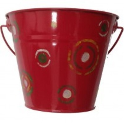 Ryset Kids Metal Bucket - Red